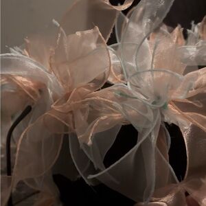 Hand Crafted Cream and Black Floral Tissue Box